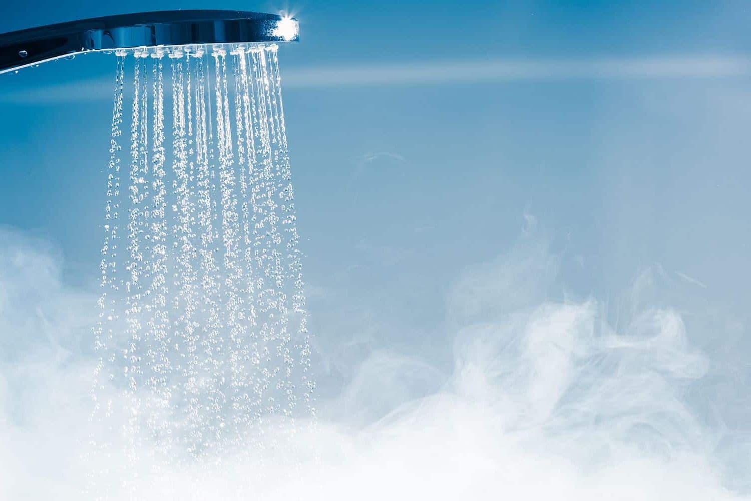 hot shower water